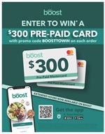 BOOST $300 pre-paid Mastercard Contest
